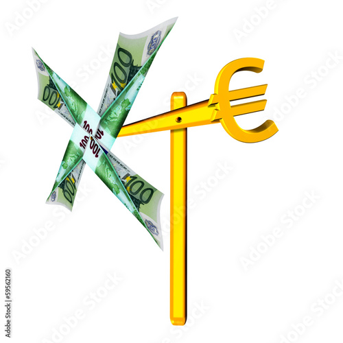 Illustration: direction of the money flow direction of the money flow