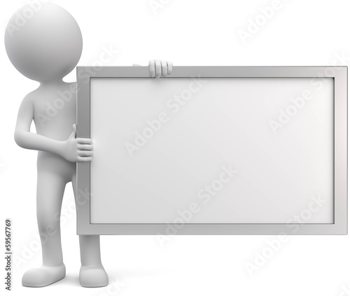 Illustration: Flip Chart Männchen Flip Chart Männchen
