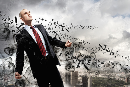 Photo: Businessman in anger Businessman in anger