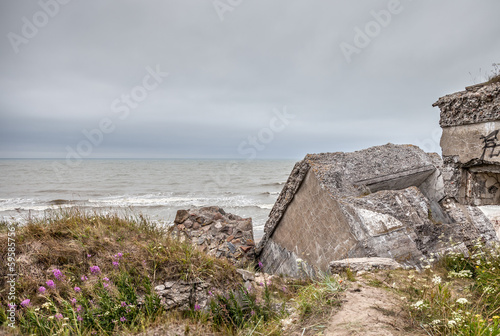 Photo: Half-demolished military fortifications Half-demolished military fortifications