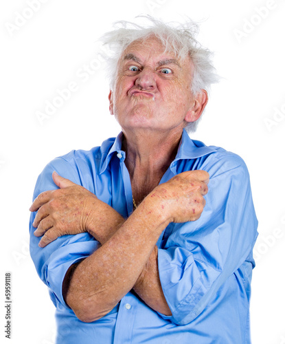 Photo: Elderly insane man Elderly insane man