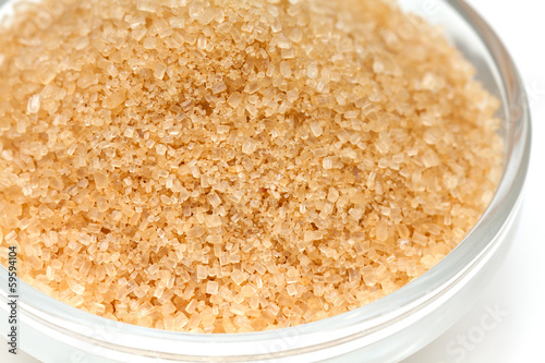 Photo: brown sugar in a glass bowl brown sugar in a glass bowl