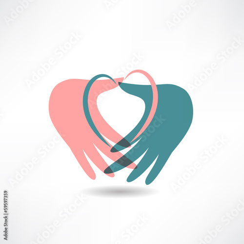 Vector: love for others icon love for others icon