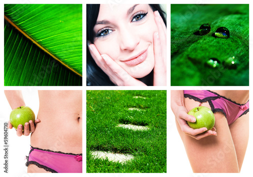 Photo: composition of female beauty diets composition of female beauty diets