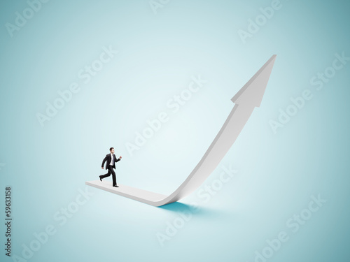 Photo: businessman running businessman running