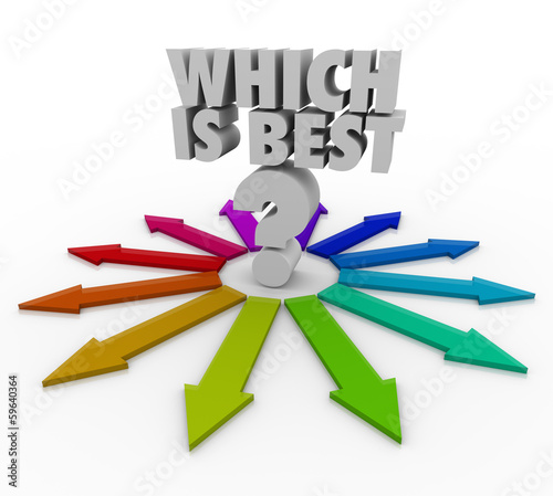 Illustration: Which is Best Choose Arrow Path Right Option Choice Which is Best Choose Arrow Path Right Option Choice
