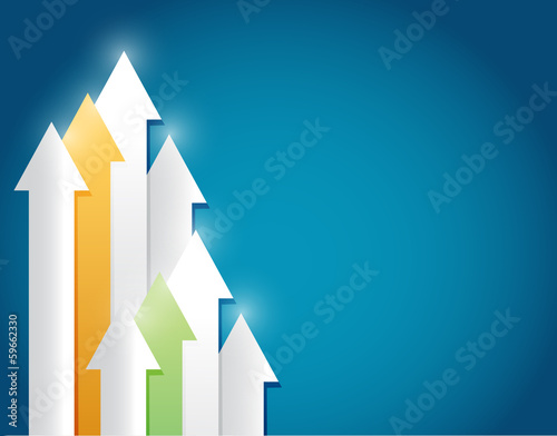 Illustration: business arrows background illustration design business arrows background illustration design