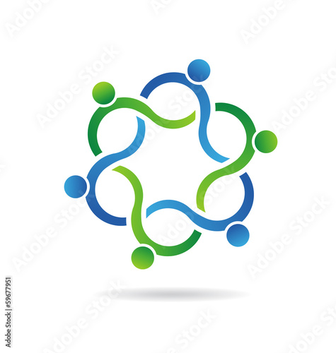 Vector: Vector Abstract Teamwork Wave Group - 6 elements Vector Abstract Teamwork Wave Group - 6 elements