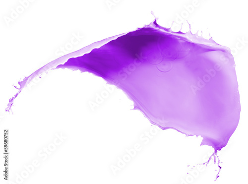 Photo: purple paint splash purple paint splash