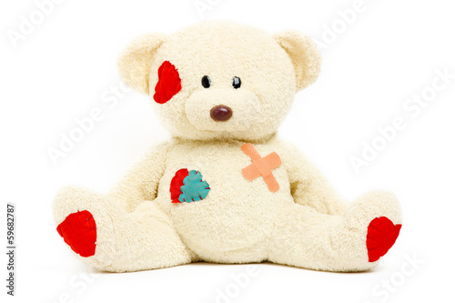 Photo: Peluche, orsacchiotto ferito Peluche, orsacchiotto ferito