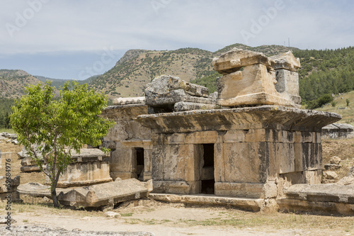 Photo: Tomb in Northern Necropolis of Hierapoli, Denizli, Turkey Tomb in Northern Necropolis of Hierapoli, Denizli, Turkey