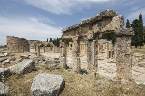 Photo: Ruins of Hierapolis in Denizli, Turkey Ruins of Hierapolis in Denizli, Turkey