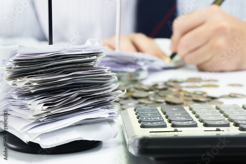 Photo: Working with receipts Working with receipts