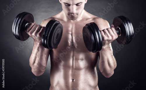 Photo: Lifting weights Lifting weights