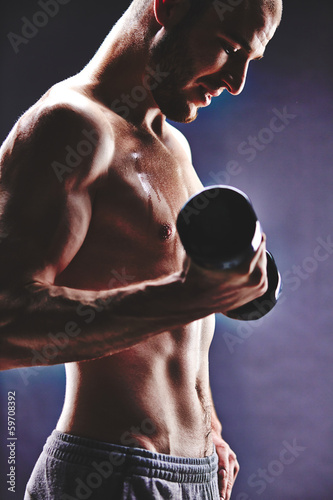 Photo: Training for biceps Training for biceps