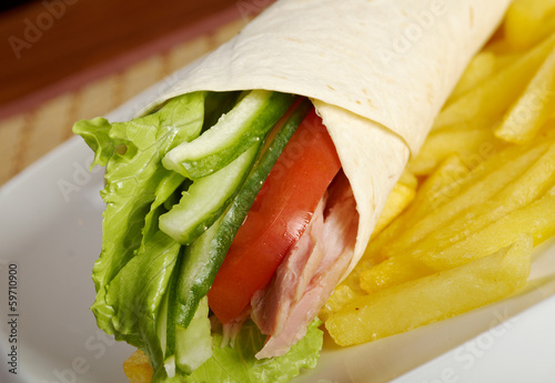 Photo: Pita bread turkish Pita bread turkish
