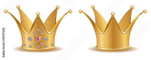 Vector: Golden crown Golden crown