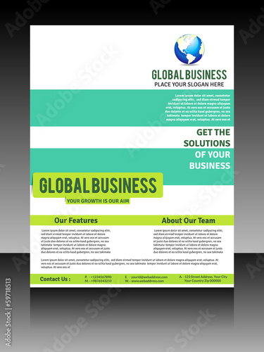 Vector: Vector global flyer Vector global flyer