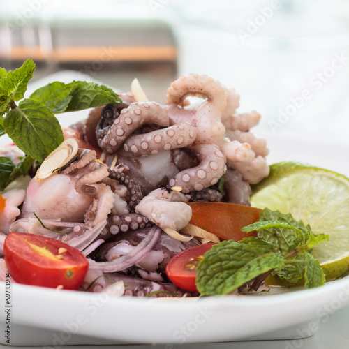 Photo: Seafood salad Seafood salad