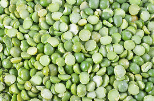 Photo: split peas group close up split peas group close up