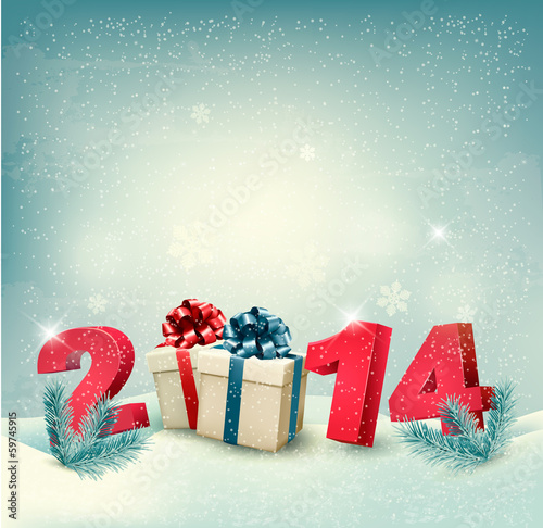 Vector: Happy new year 2014! New year design template Vector illustratio Happy new year 2014! New year design template Vector illustratio