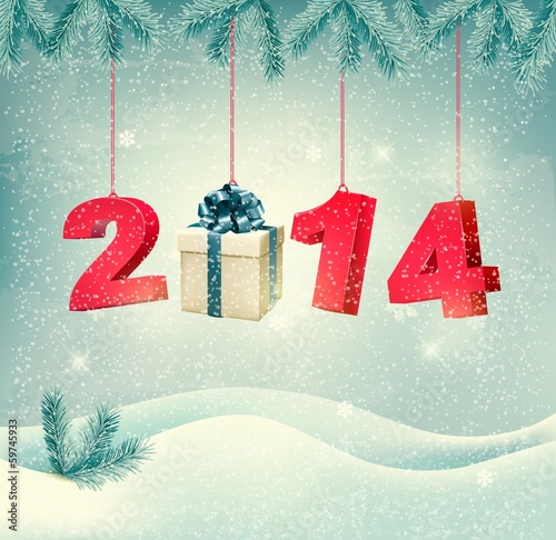 Vector: Happy new year 2014! New year design template Vector illustratio Happy new year 2014! New year design template Vector illustratio