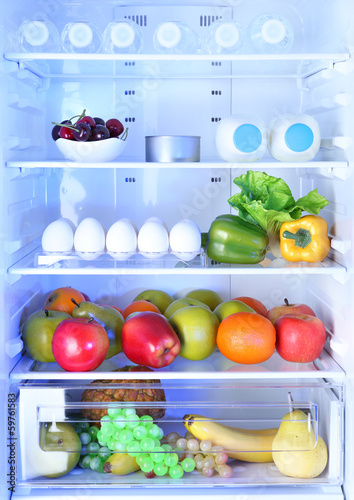 Photo: Refrigerator full of food Refrigerator full of food