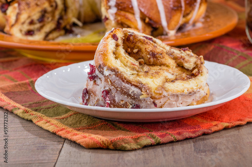 Photo: Hazelnut cranberry coffee cake dessert Hazelnut cranberry coffee cake dessert