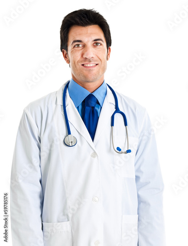 Photo: Doctor isolated on white Doctor isolated on white