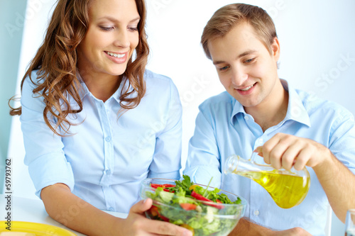 Photo: Cooking salad Cooking salad