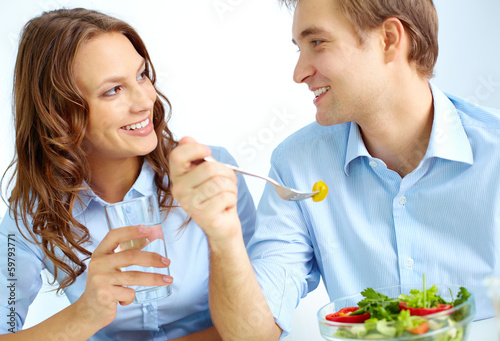 Photo: Having breakfast Having breakfast