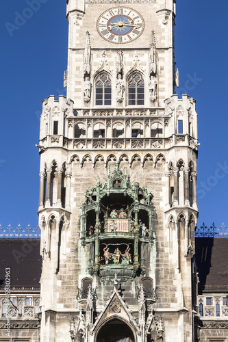 Photo: Glockenspiel on the Munich city hall Glockenspiel on the Munich city hall