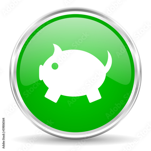 Illustration: piggy bank icon piggy bank icon