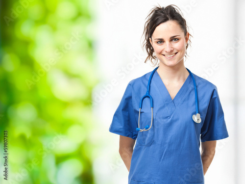Photo: Friendly nurse portrait Friendly nurse portrait