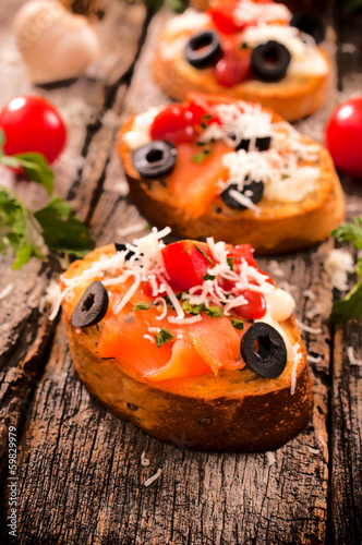 Photo: Fresh bruschettas Fresh bruschettas