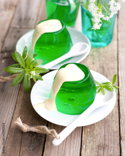 Photo: Waldmeisterdessert Waldmeisterdessert