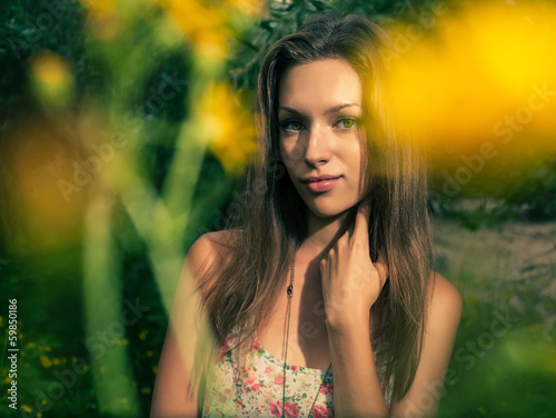 Photo: happy carefree vitality freedom girl stands happy carefree vitality freedom girl stands