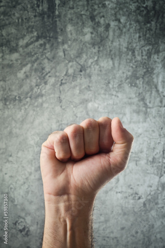 Photo: Raised fist for protest Raised fist for protest