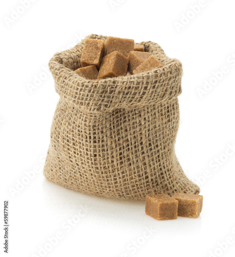 Photo: brown sugar on white brown sugar on white