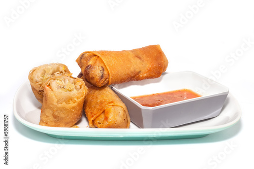 Photo: spring rolls spring rolls