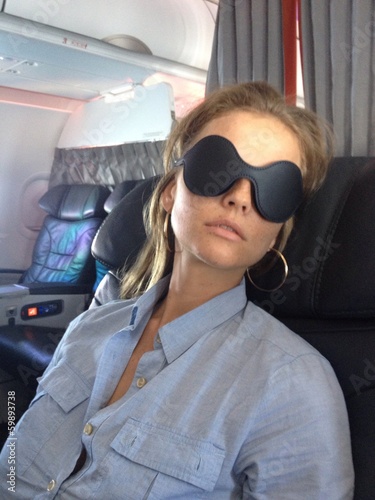 Instant Collection: woman sleeping in plane woman sleeping in plane