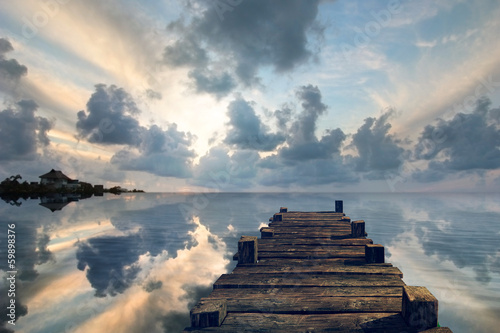 Photo: Old pier landscape Old pier landscape