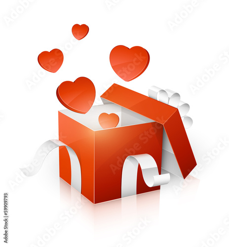 Vector: cadeau saint-valentin cadeau saint-valentin