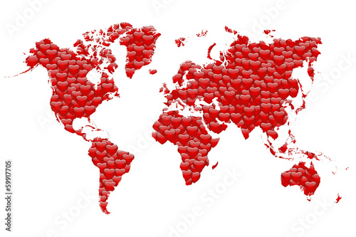 Illustration: Love Map of the World Love Map of the World