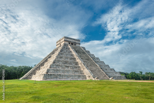 Photo: El Castillo or Temple of Kukulkan pyramid, Chichen Itza, Yucatan El Castillo or Temple of Kukulkan pyramid, Chichen Itza, Yucatan