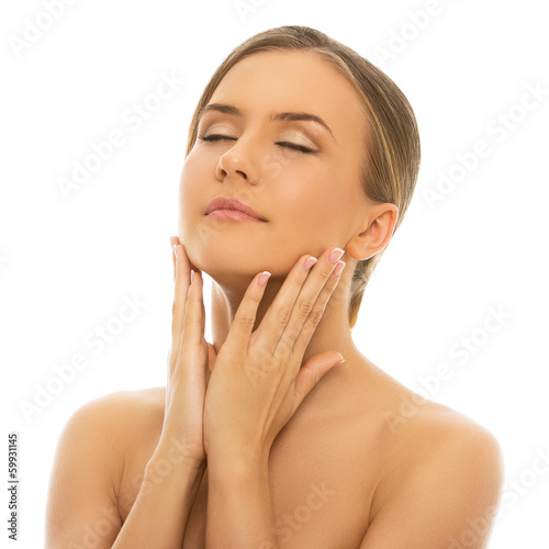 Photo: Spa. Beautiful girl with perfect and clean skin Spa. Beautiful girl with perfect and clean skin