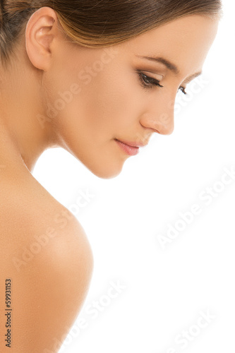 Photo: Spa. Beautiful girl with perfect and clean skin Spa. Beautiful girl with perfect and clean skin