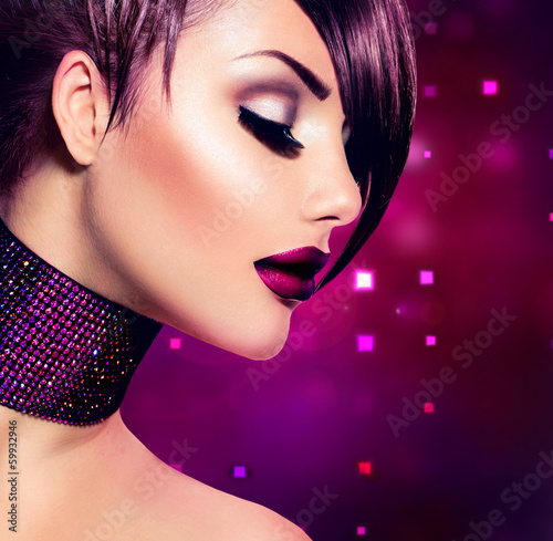 Photo: Holiday Woman Make up. Fashion Beauty Fashion Girl Holiday Woman Make up. Fashion Beauty Fashion Girl