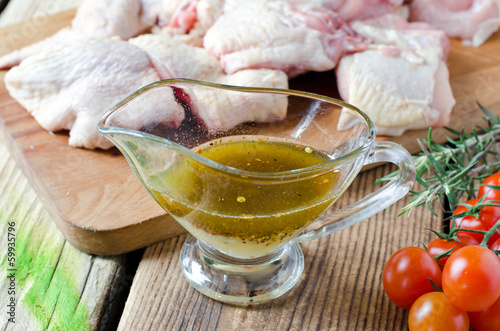Photo: Fresh chicken marinated Fresh chicken marinated