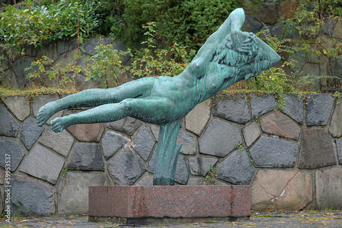 Photo: Hovering Woman sculpture in Millesgarden sculpture garden Hovering Woman sculpture in Millesgarden sculpture garden
